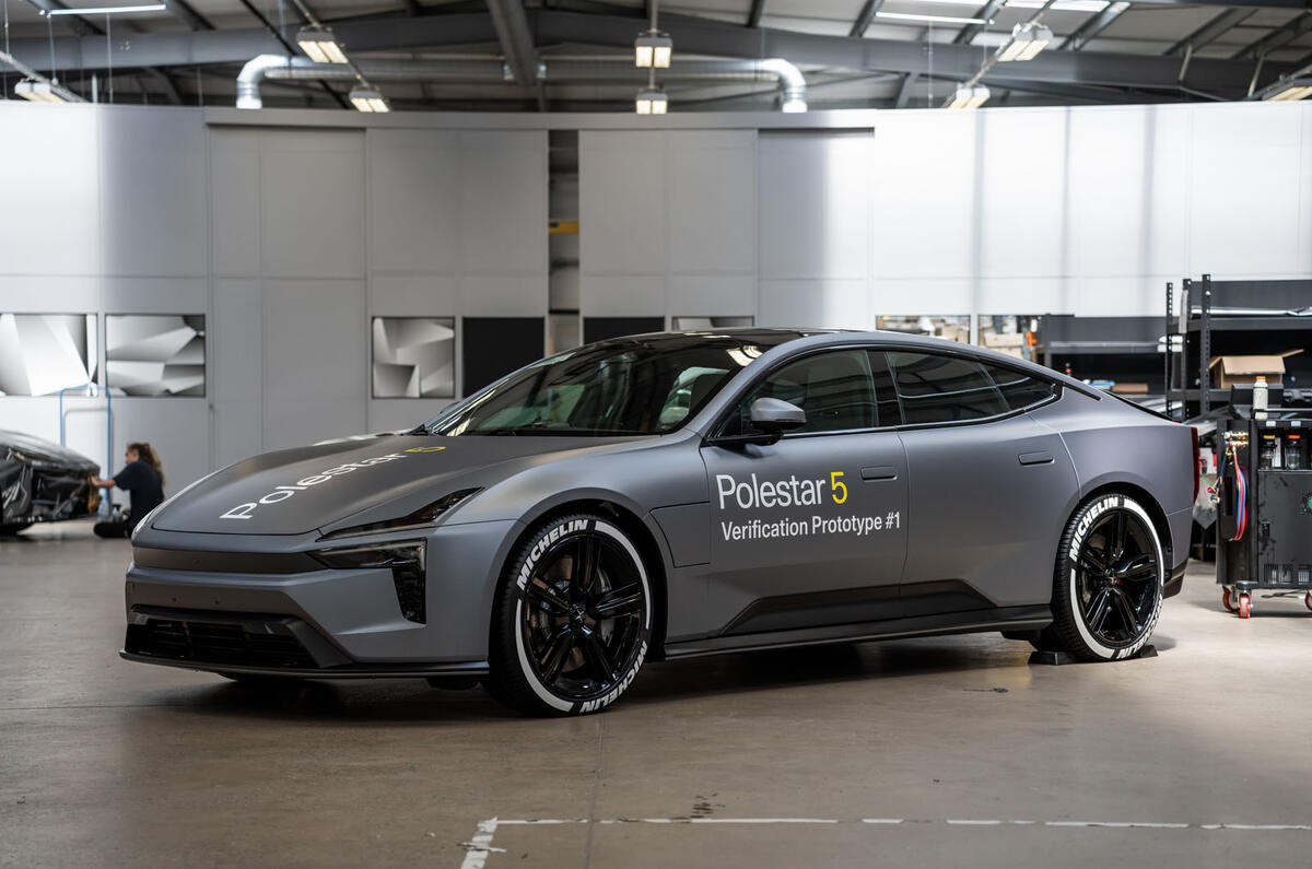 Polestar 5 prototype 2023 front left quarter static Polestar 5 prototype 2023 front left quarter static