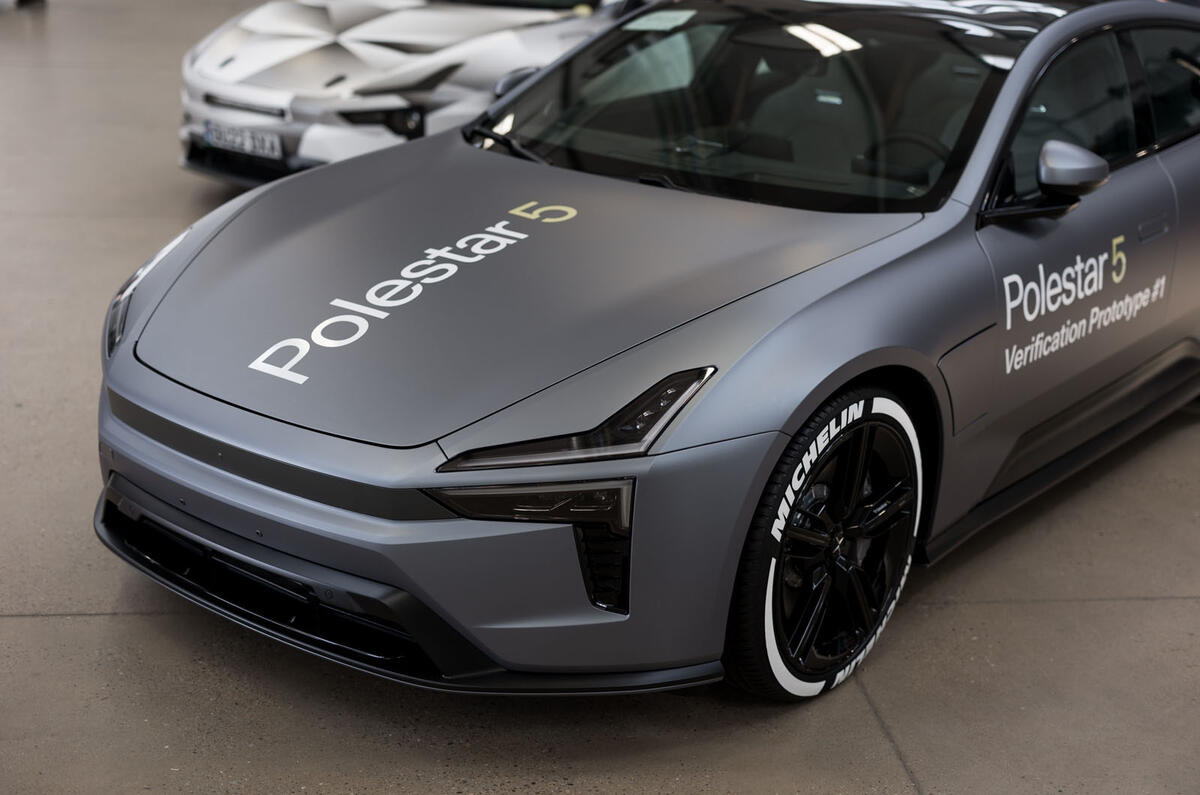 Polestar 5 prototype 2023 front quarter close Polestar 5 prototype 2023 front quarter close