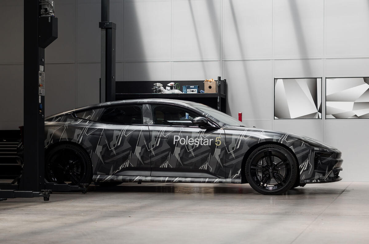 Polestar 5 prototype 2023 side static Polestar 5 prototype 2023 side static