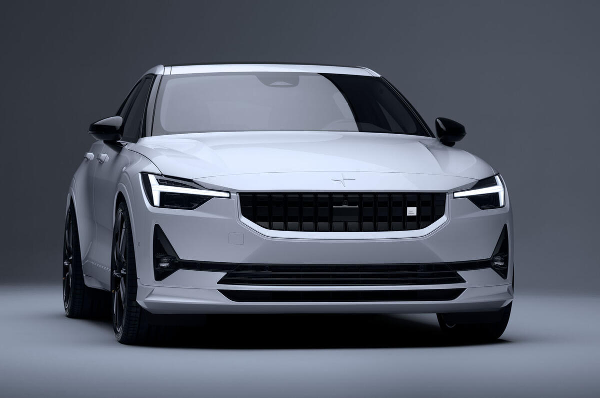 Polestar2 BST Edition 270 front three quarters studio Polestar2 BST Edition 270 front three quarters studio