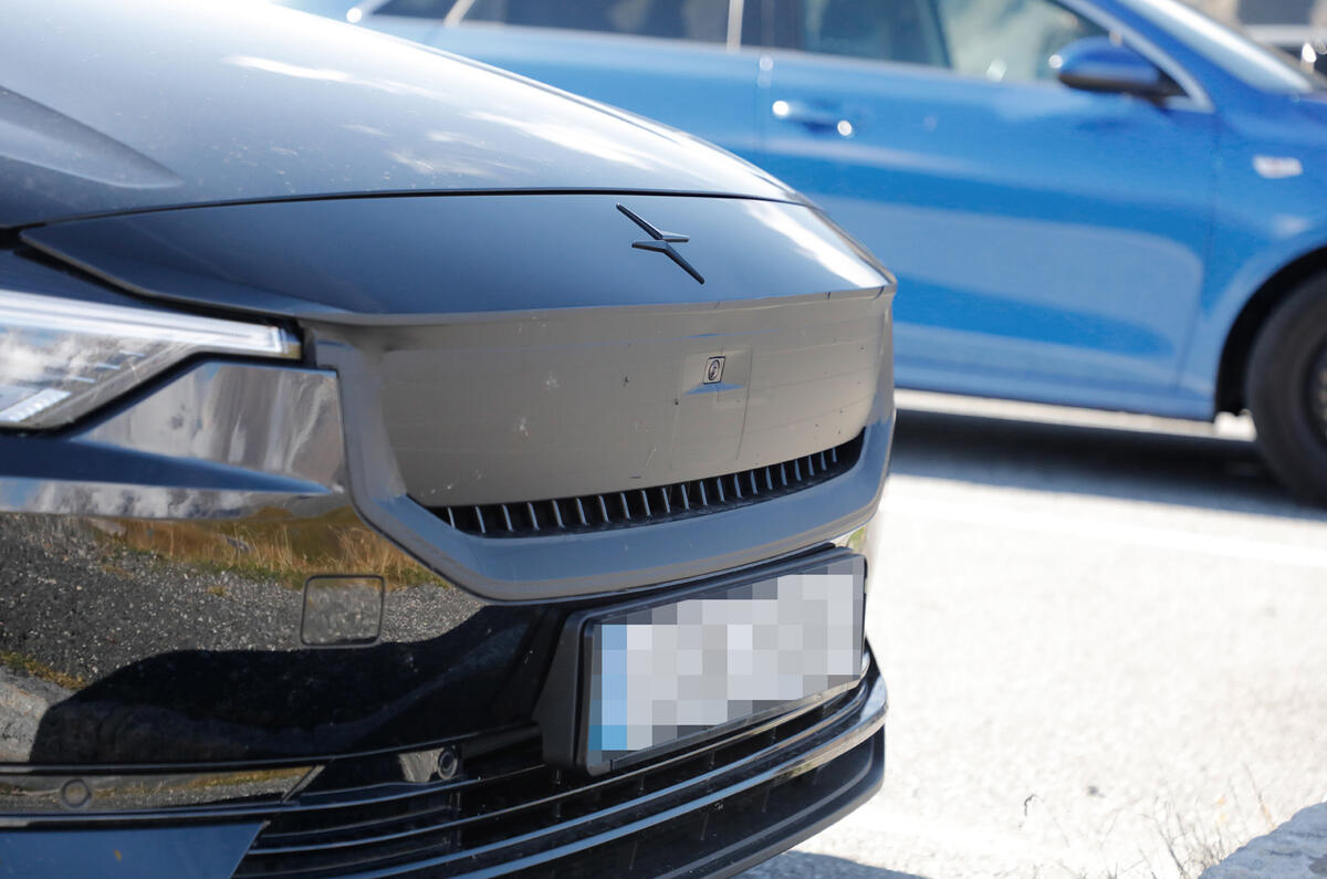 Polestar 2 front grille covered Polestar 2 front grille covered