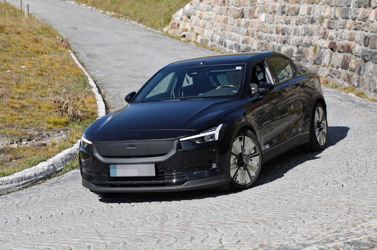 Polestar 2 front hill going down Polestar 2 front hill going down