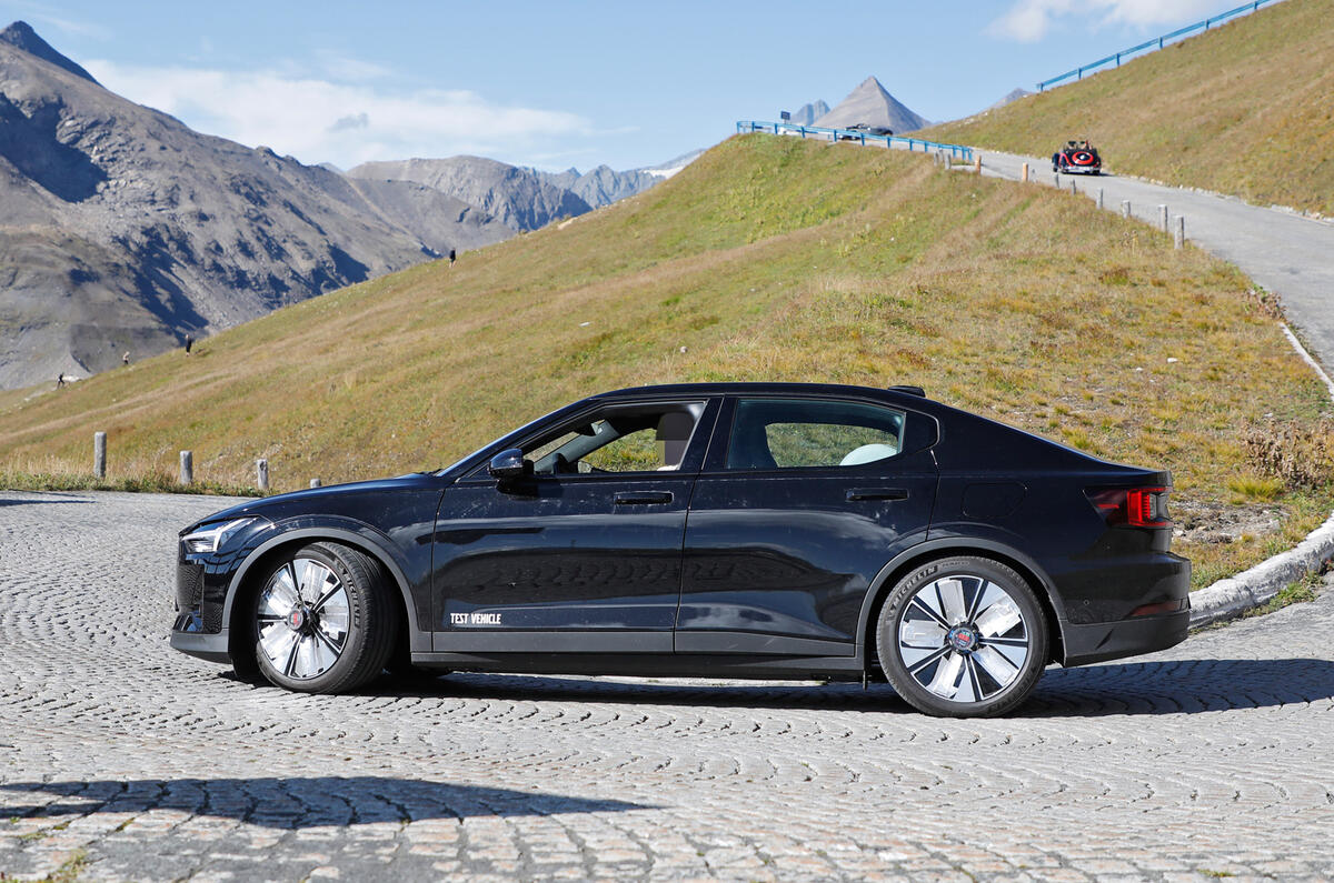 Polestar 2 side rear conering Polestar 2 side rear conering
