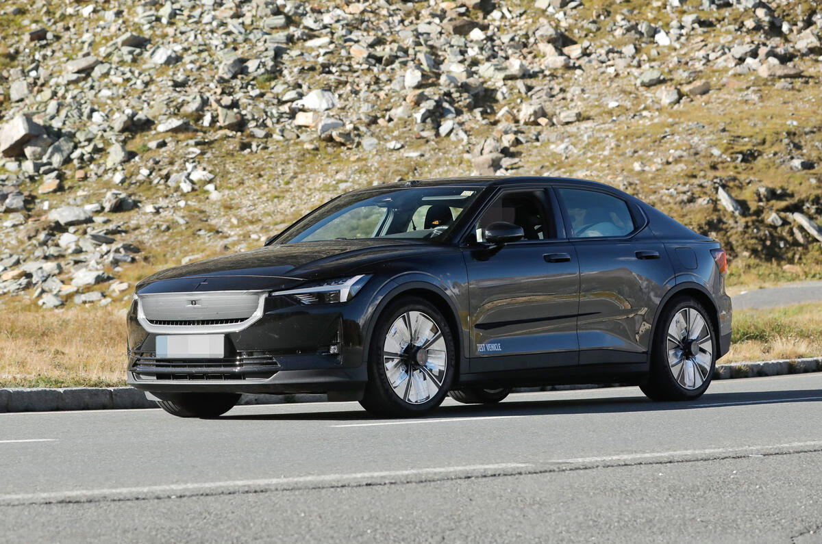 Polestar 2 testing front angle Polestar 2 testing front angle