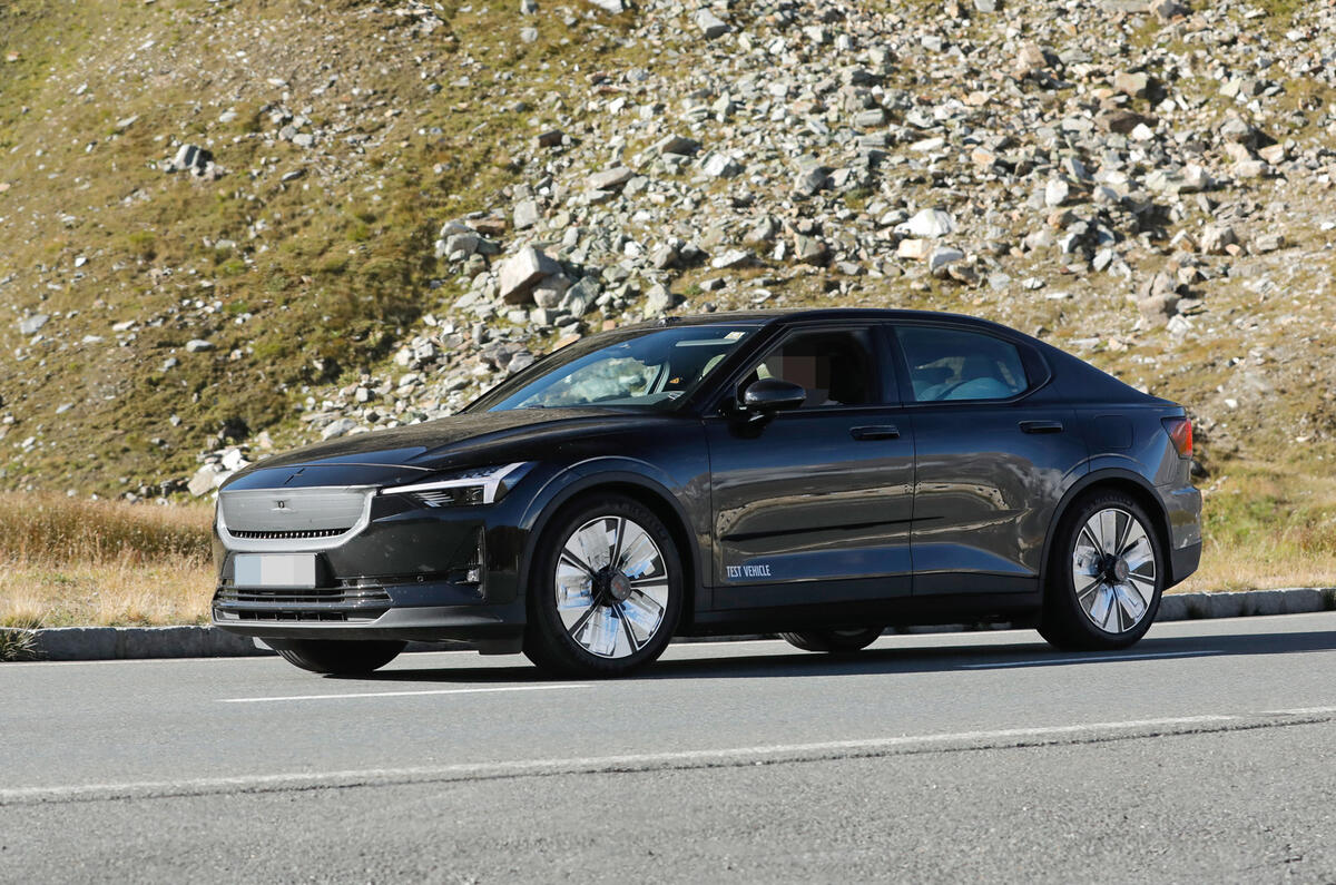 Polestar 2 testing side angle dynamic Polestar 2 testing side angle dynamic