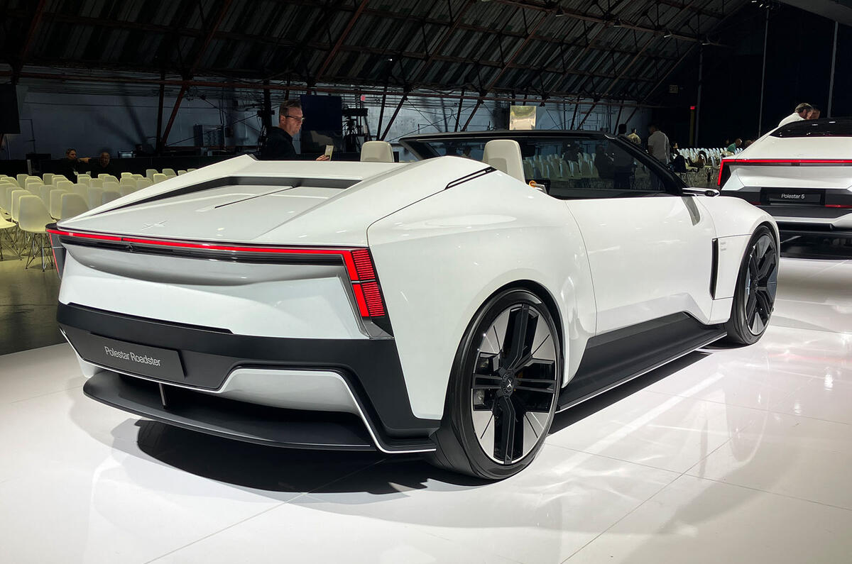 Polestar 6 rear three quarter Polestar 6 rear three quarter