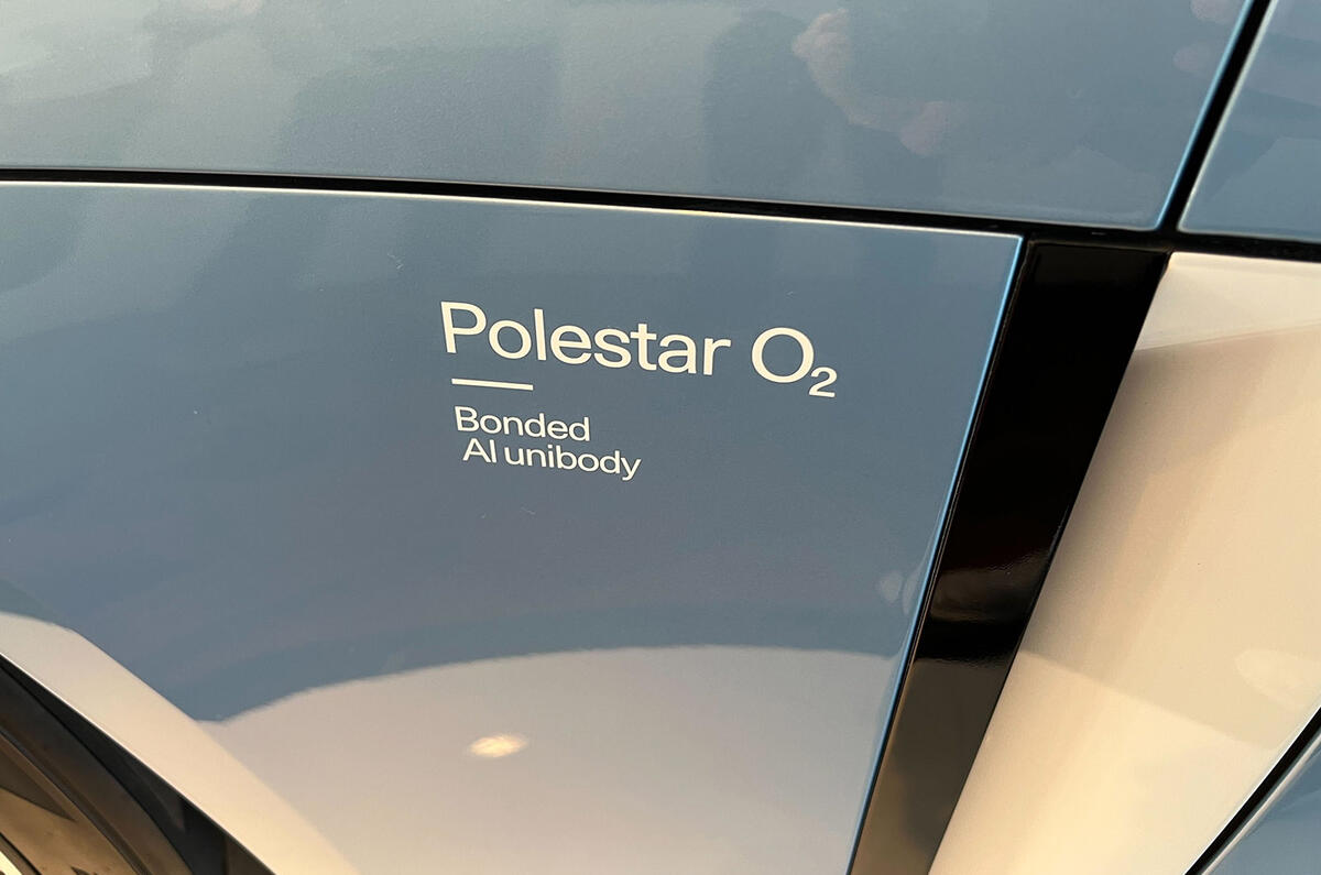 Polestar O2 side branding Polestar O2 side branding