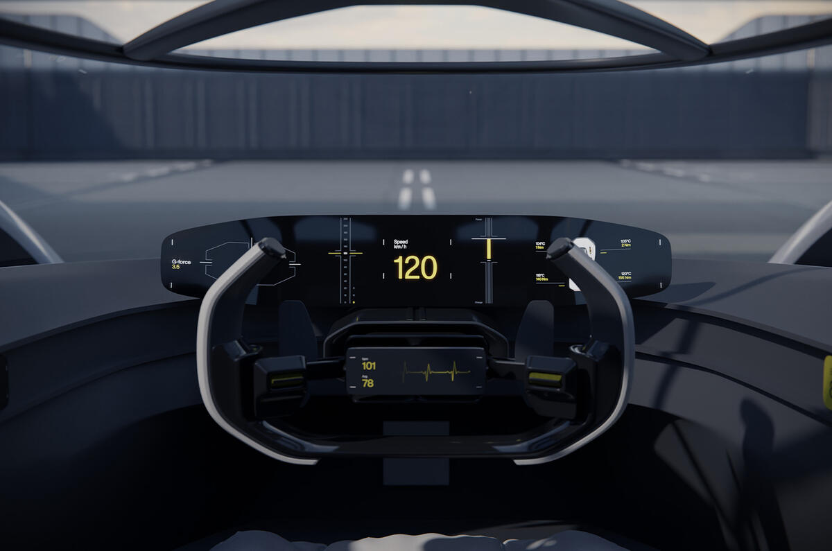 Polestar Synergy concept digital dashboard Polestar Synergy concept digital dashboard
