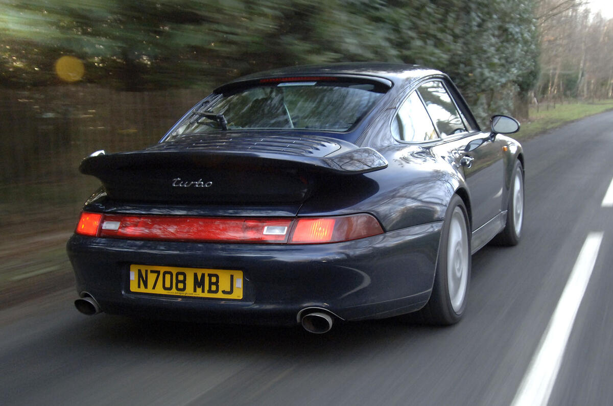 Porsche 911 993 Turbo 1995 rear Porsche 911 993 Turbo 1995 rear