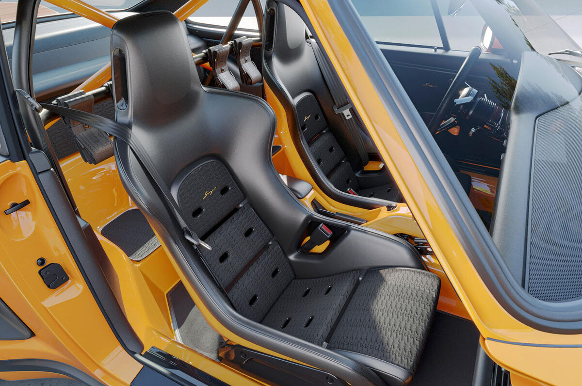 Porsche 911 Carrera Coupe by Singer race cockpit Porsche 911 Carrera Coupe by Singer race cockpit