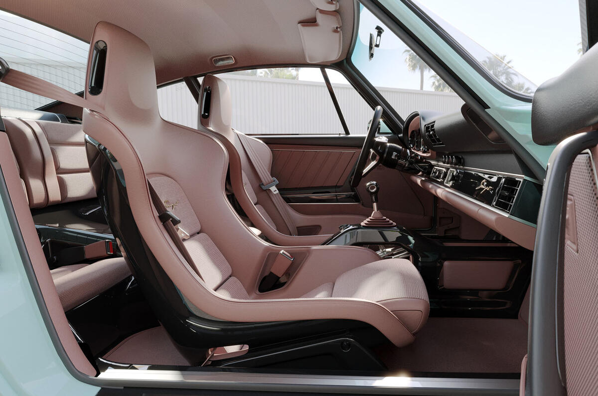Porsche 911 Carrera Coupe by Singer touring cockpit Porsche 911 Carrera Coupe by Singer touring cockpit