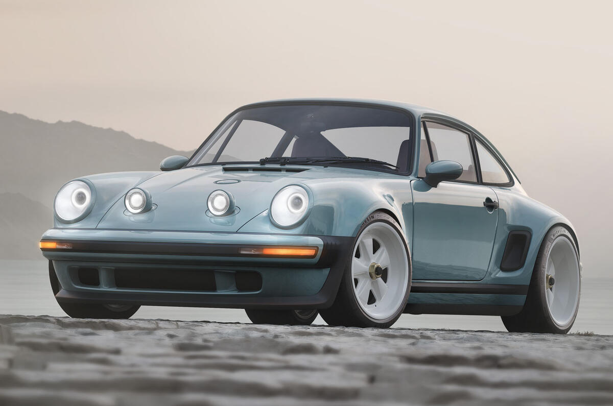 Porsche 911 Carrera Coupe by Singer touring front