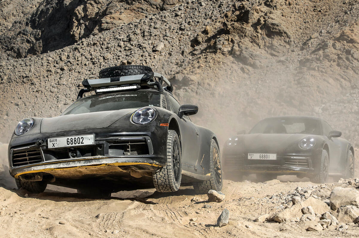 Porsche 911 Dakar desert front Porsche 911 Dakar desert front