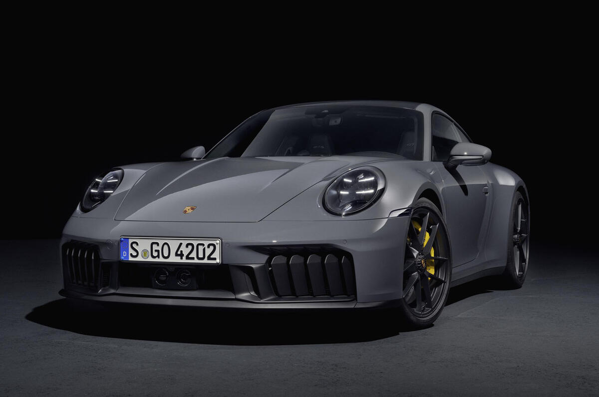 Porsche 911 GTS hybrid front quarter close