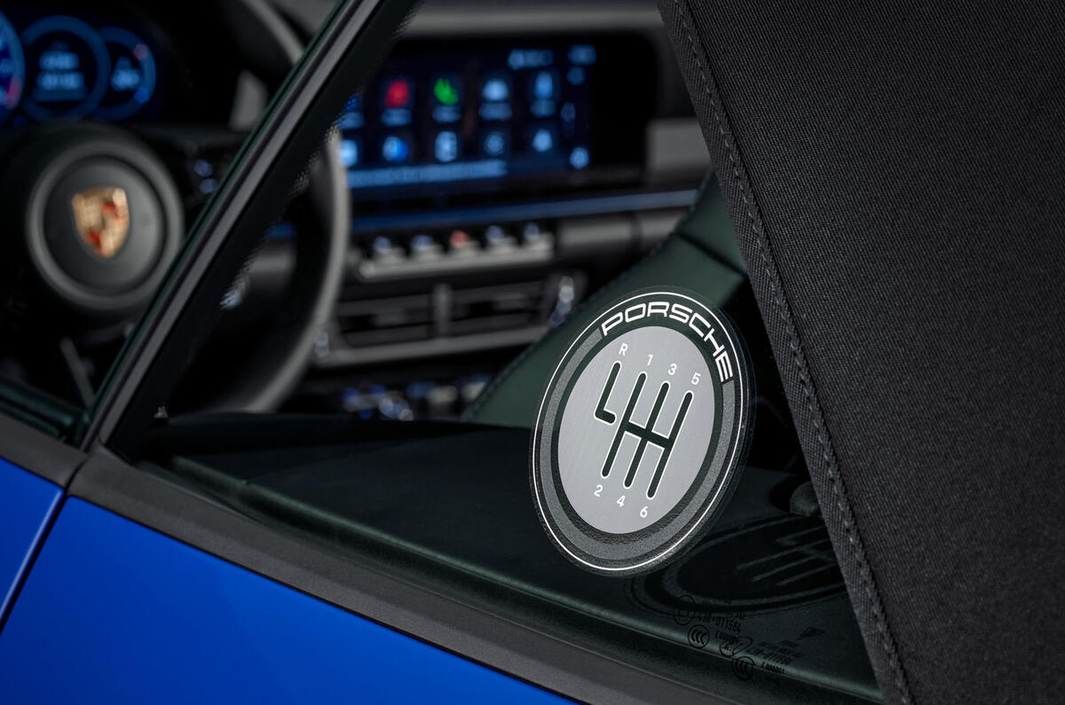 Porsche 911 T convertible rear window sticker