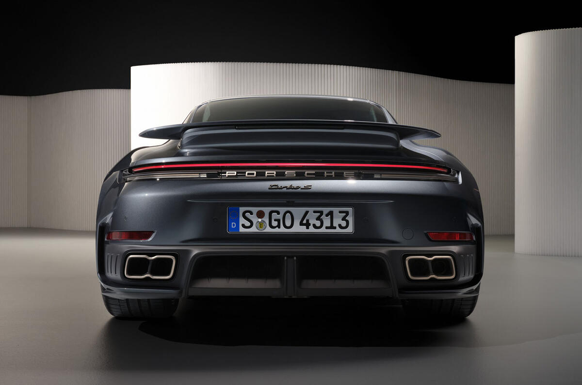 Porsche 911 Turbo S 2025 rear static Porsche 911 Turbo S 2025 rear static
