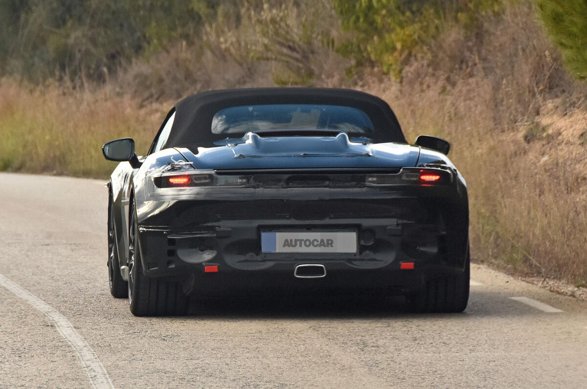 Porsche Boxster EV rear two Porsche Boxster EV rear two