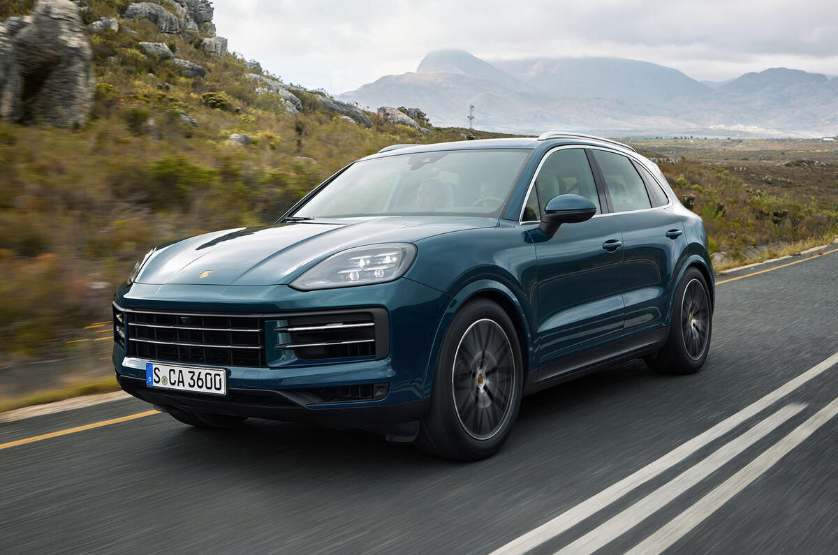 Porsche Cayenne front three quarter Porsche Cayenne front three quarter