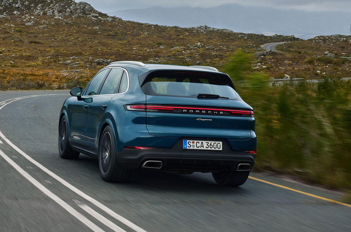 Porsche Cayenne rear three quarter Porsche Cayenne rear three quarter