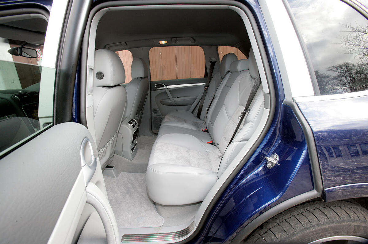 Porsche Cayenne S rear seats Porsche Cayenne S rear seats