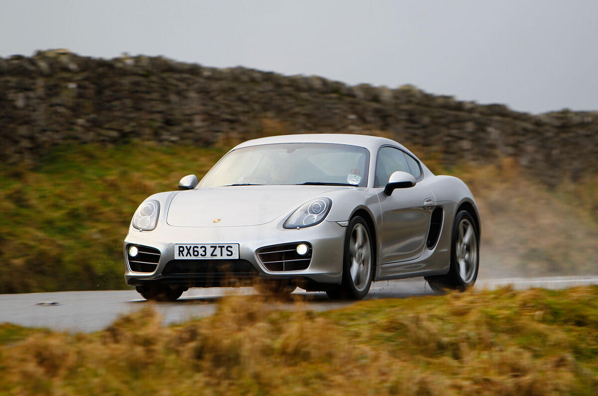 Porsche Cayman S 2014 front side
