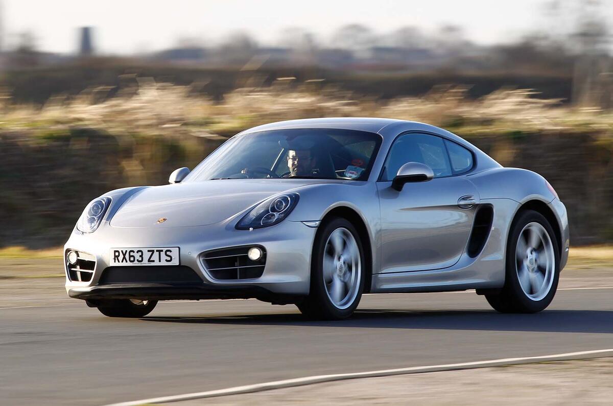 Porsche Cayman S 2014 side left