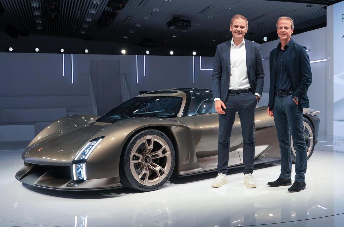 Porsche Mission X Oliver Blume L Michael Mauer R Porsche Mission X Oliver Blume L Michael Mauer R