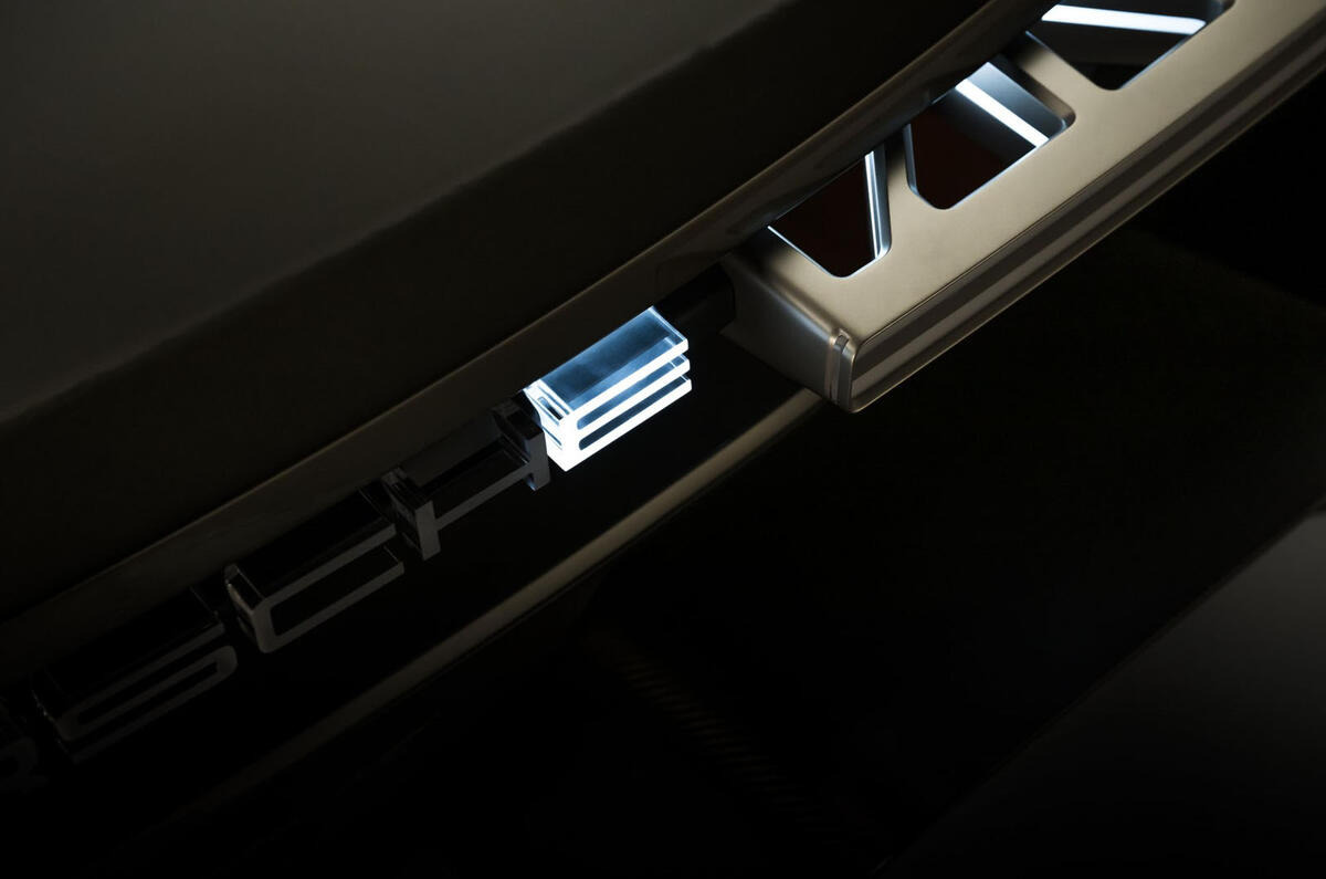 Porsche Mission X rear e light Porsche Mission X rear e light