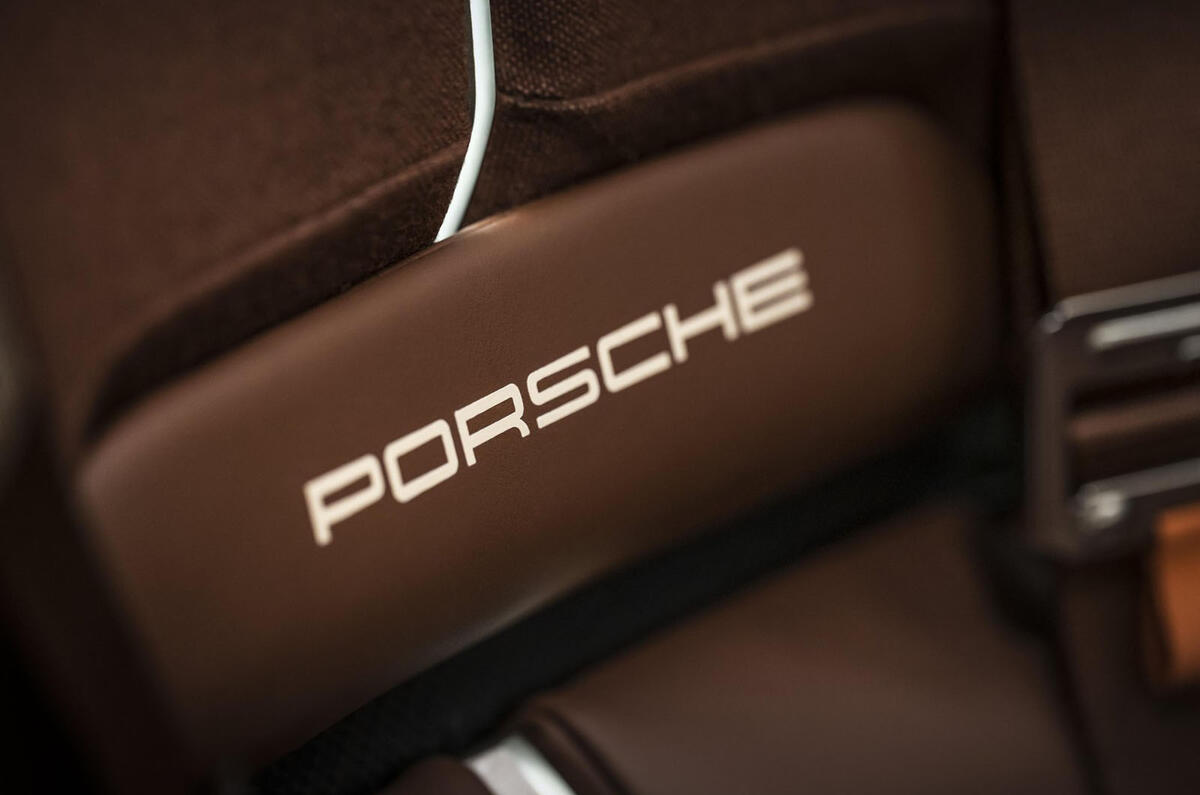 Porsche Mission X seat detail Porsche Mission X seat detail