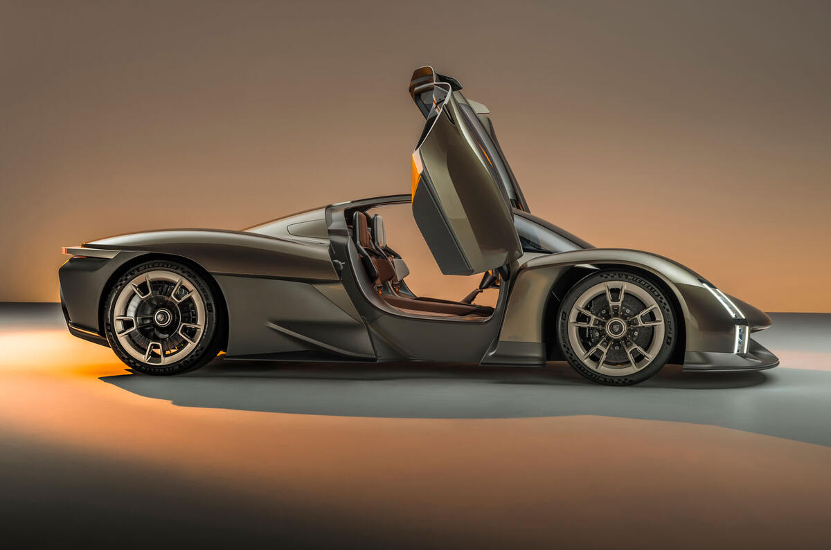 Porsche Mission X side door open Porsche Mission X side door open