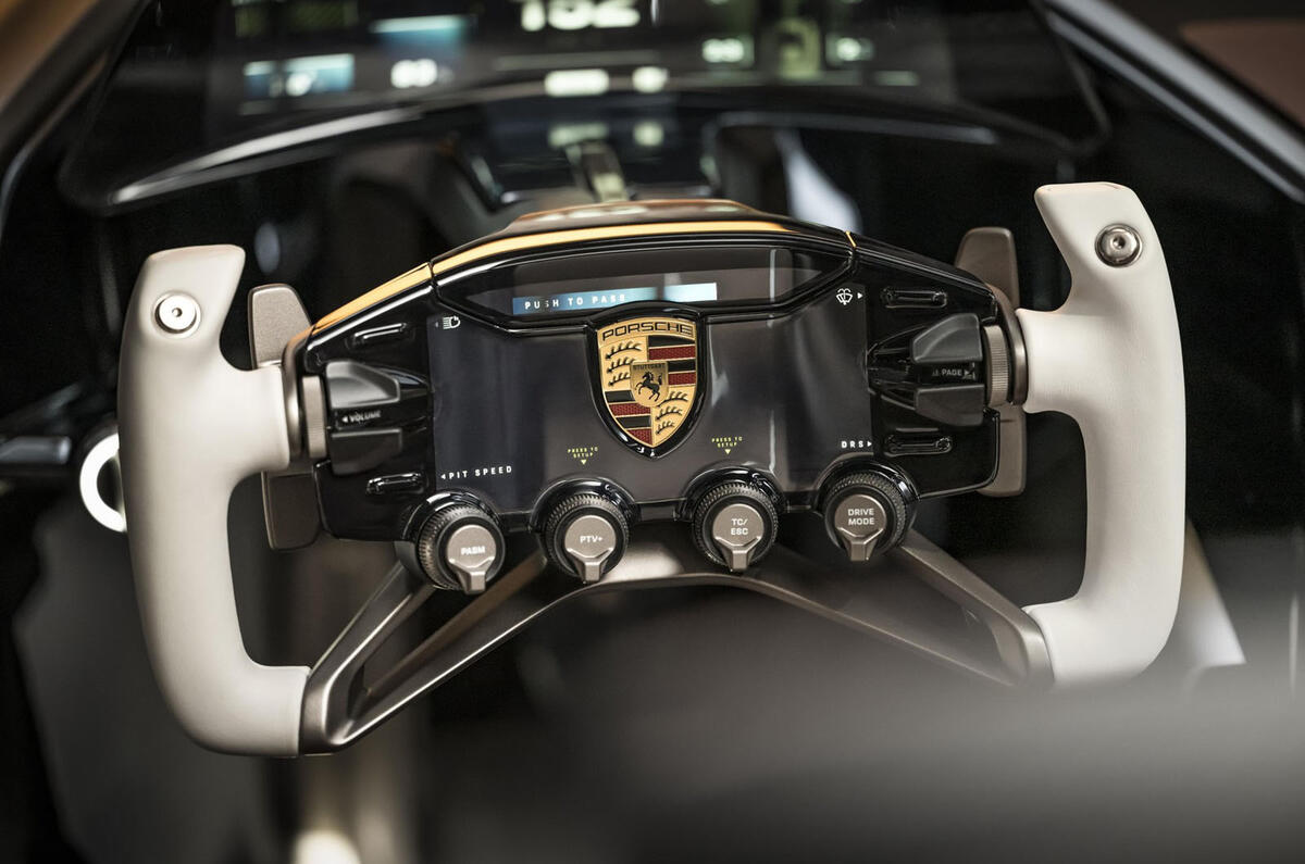 Porsche Mission X steering wheel Porsche Mission X steering wheel