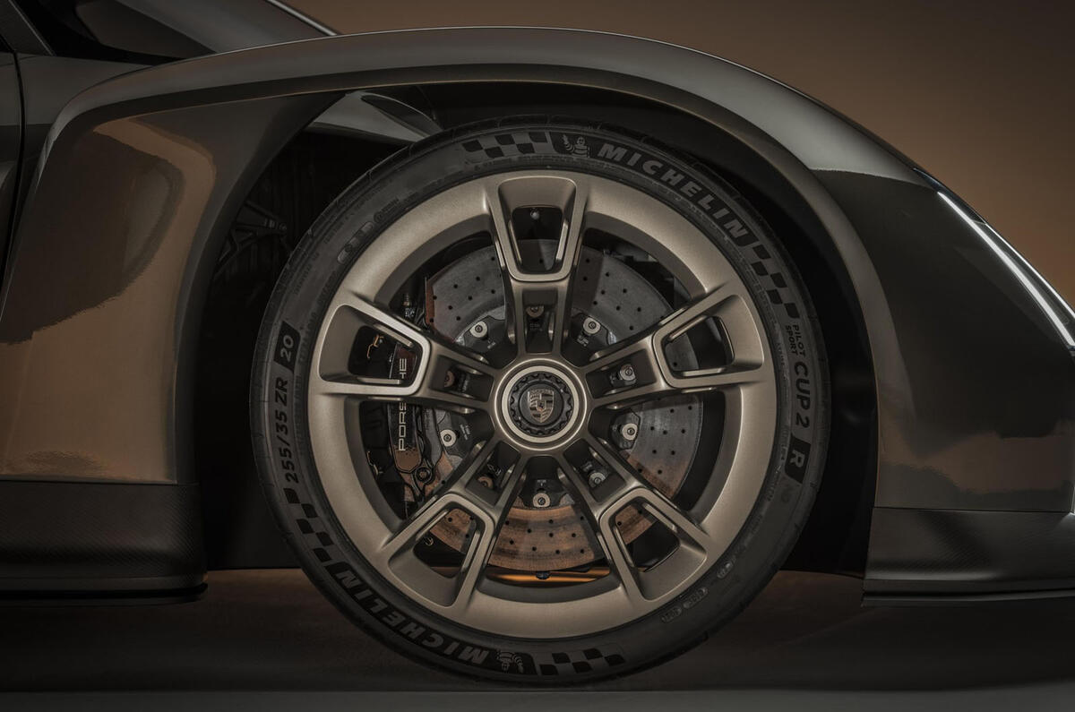 Porsche Mission X wheel detail Porsche Mission X wheel detail