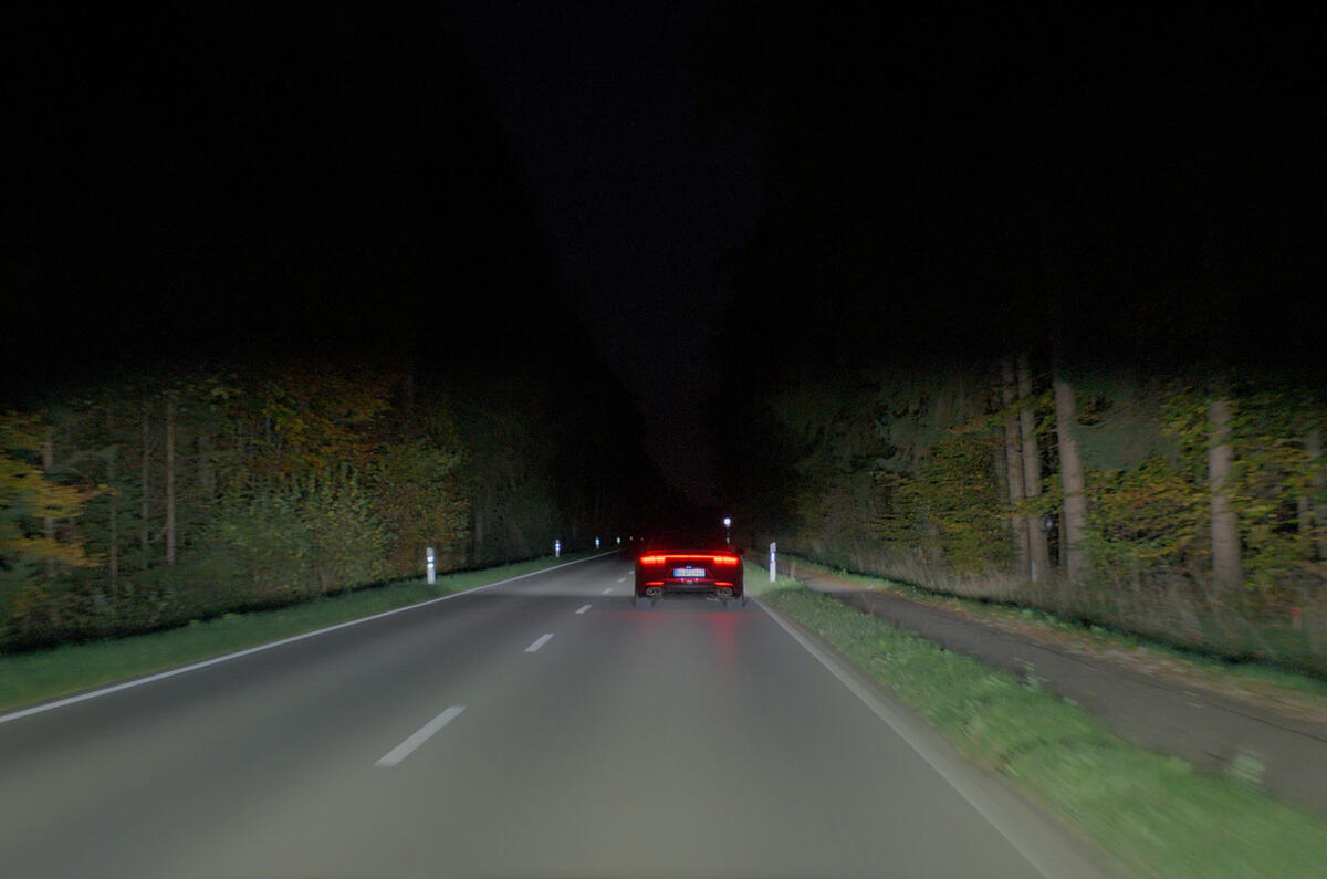 Porsche new light technology country road