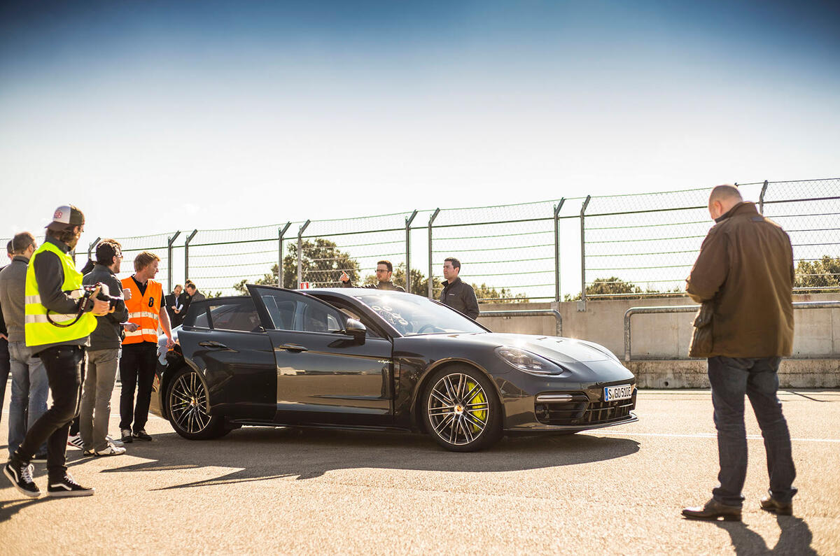 Richard Bremner riding aboard the Turbo S