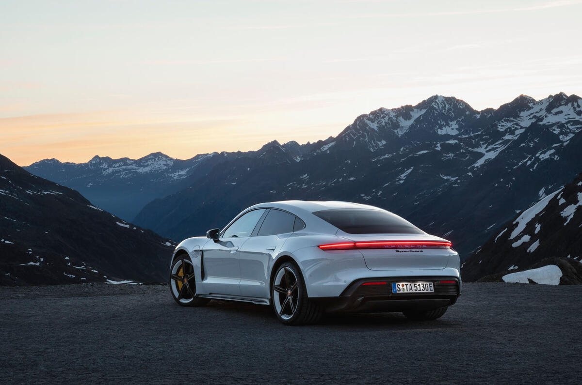 2020 Porsche Taycan reveal images - static rear