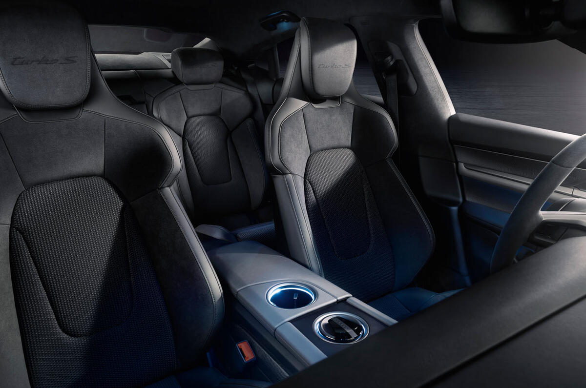 2020 Porsche Taycan reveal images - back seats