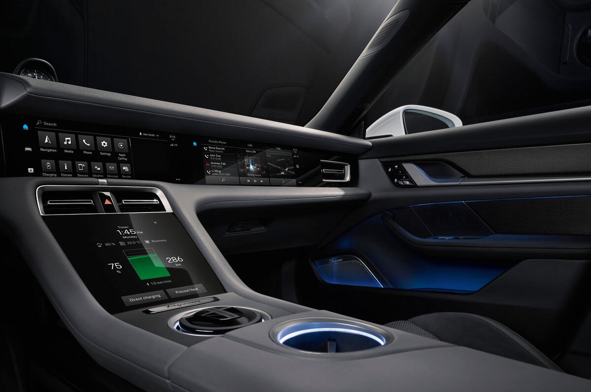 2020 Porsche Taycan reveal images - interior