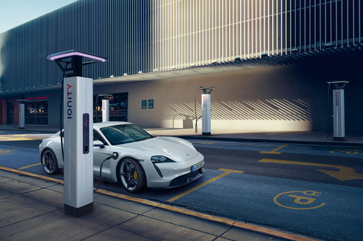 2020 Porsche Taycan reveal images - charging