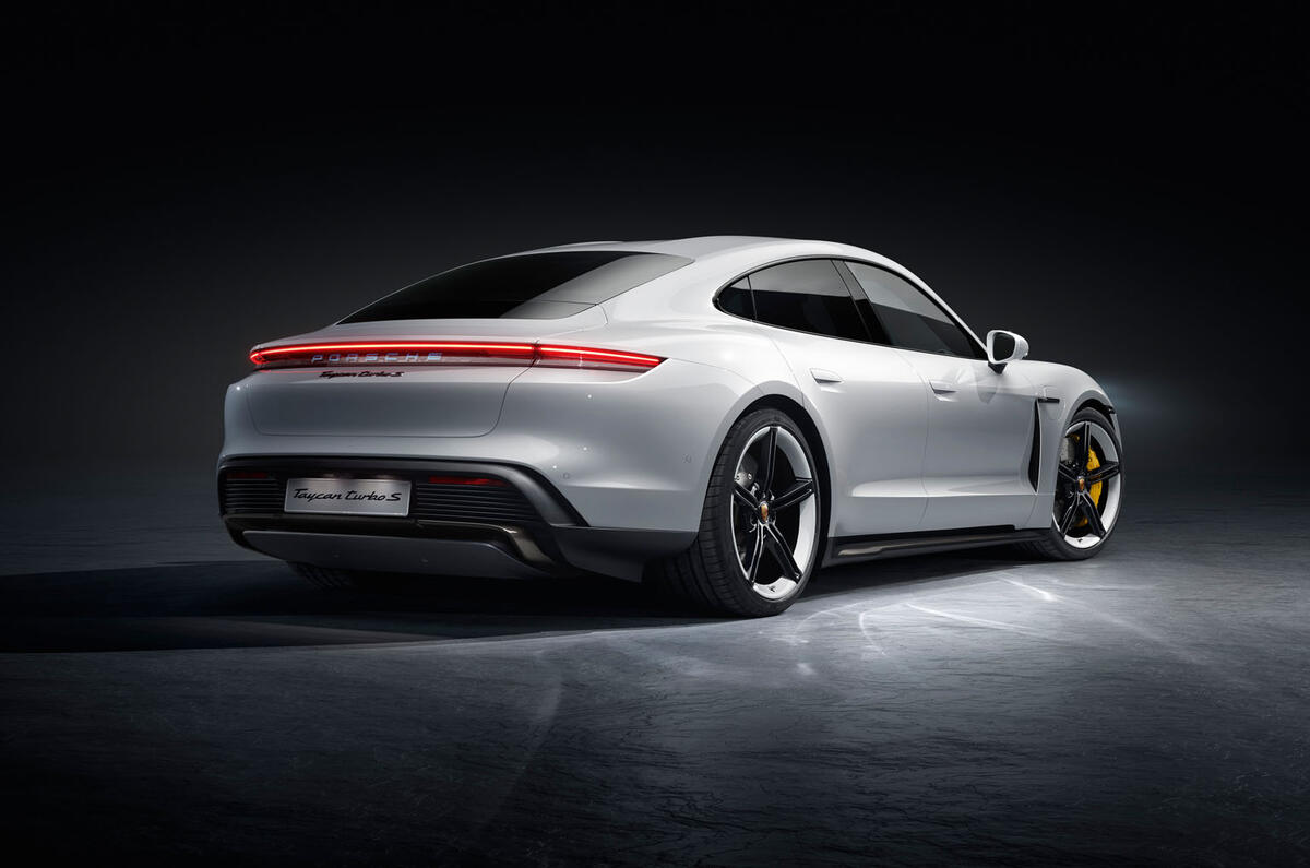 2020 Porsche Taycan reveal images - static rear