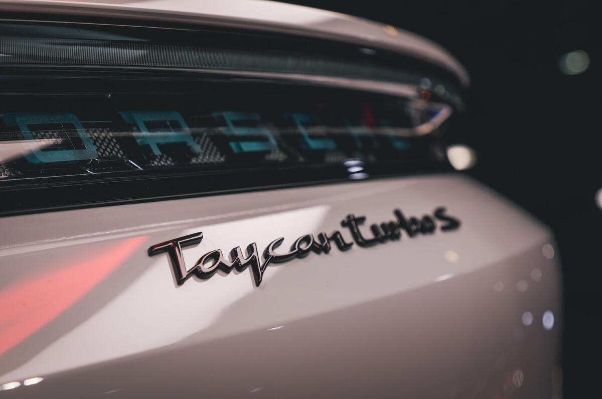 Porsche Taycan 2020 official reveal - badging