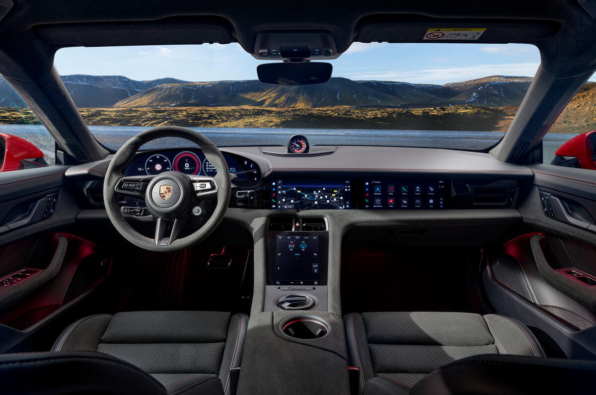 Porsche Taycan GTS dashboard Porsche Taycan GTS dashboard