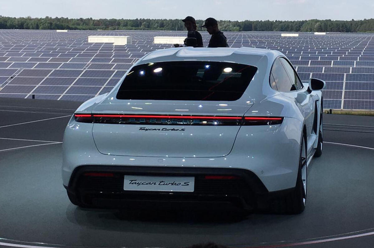 Porsche Taycan 2020 official reveal - rear
