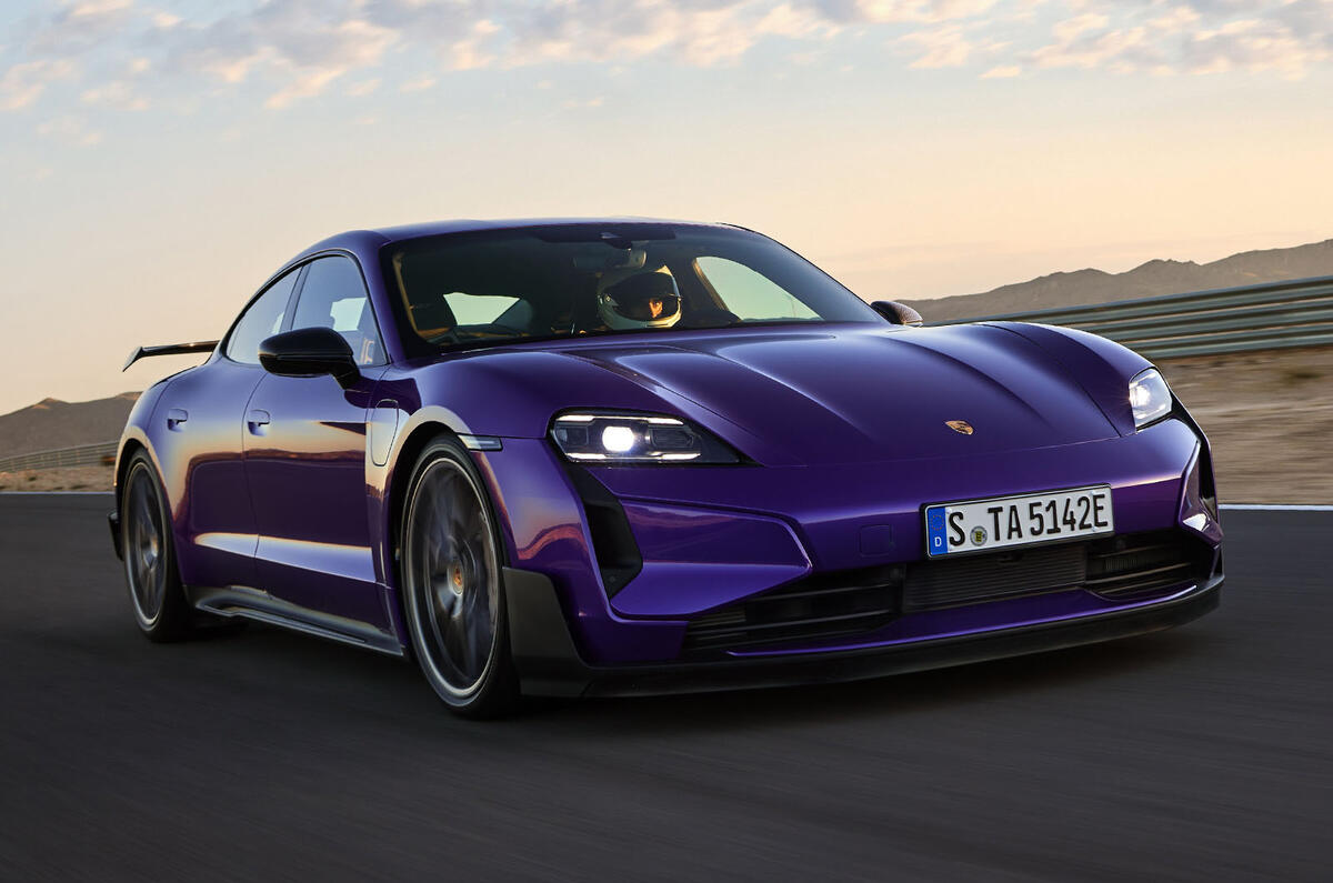 porsche taycan turbo gt 2024 01 tracking front porsche taycan turbo gt 2024 01 tracking front