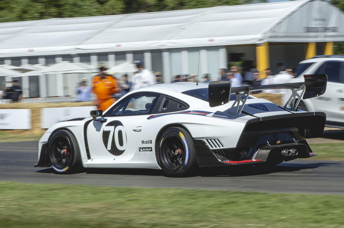 Porsche 935 racer at Goodwood 2019 - rear