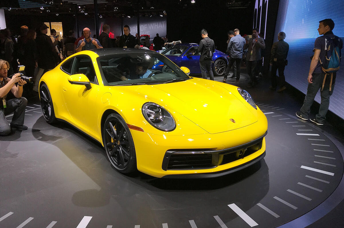 Porsche 911 992 at LA motor show