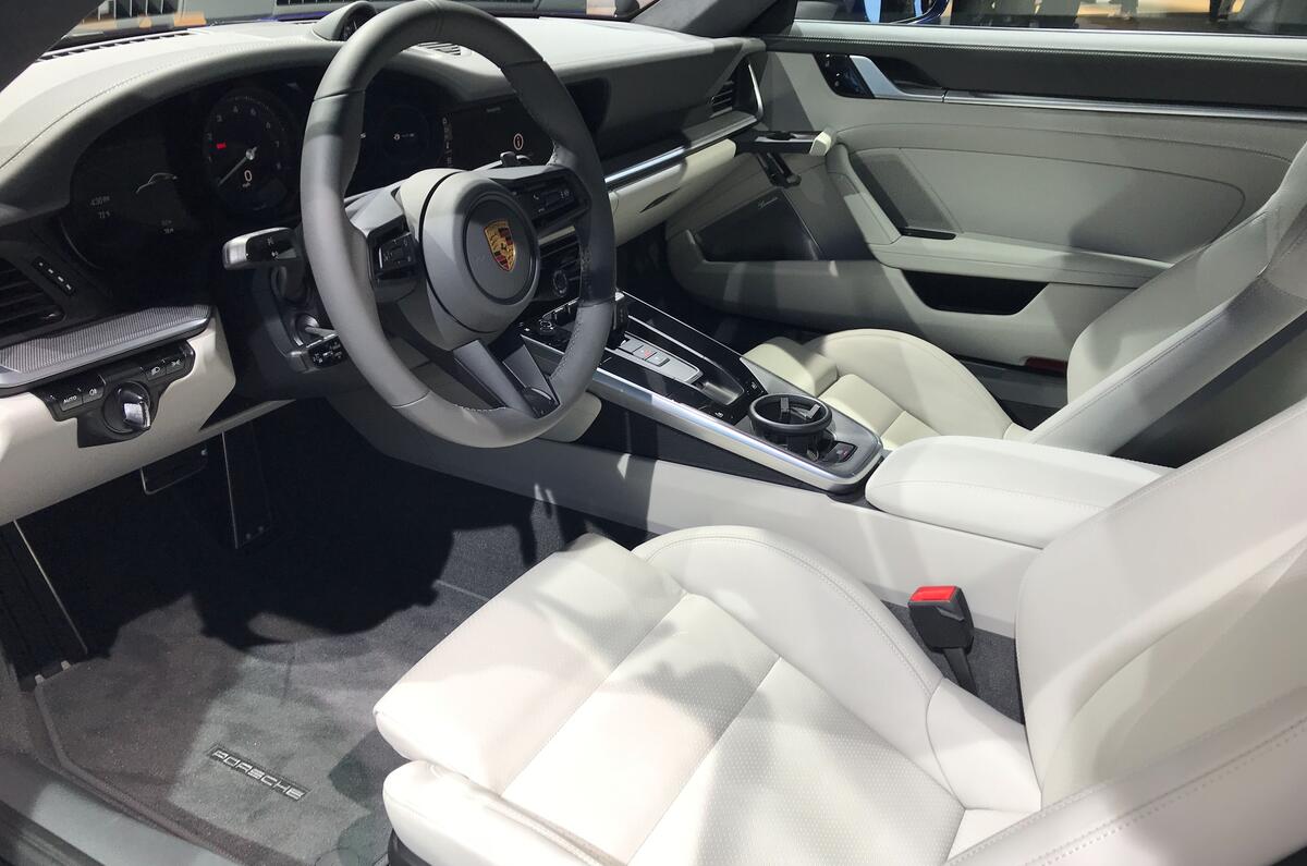 Porsche 911 992 at the LA motor show - interior