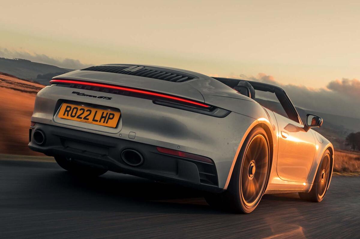 Porsche 911 Carrera GTS Cabriolet rear three quarter Porsche 911 Carrera GTS Cabriolet rear three quarter