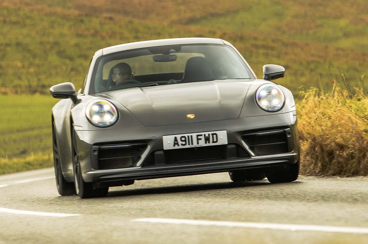 Porsche 911 Carrera GTS front driving