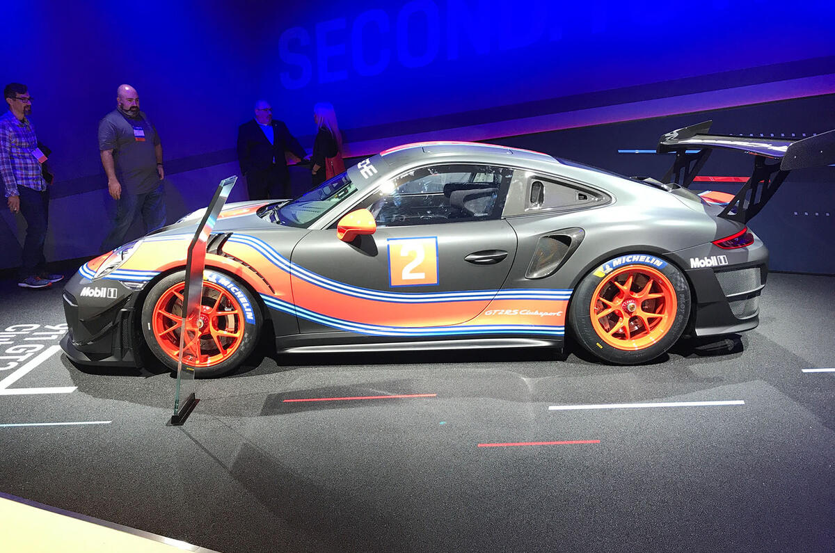 Porsche 911 GT2 RS Clubsport at LA motor show - side