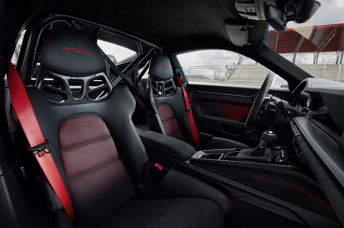 Porsche 911 GT3 RS interior angle